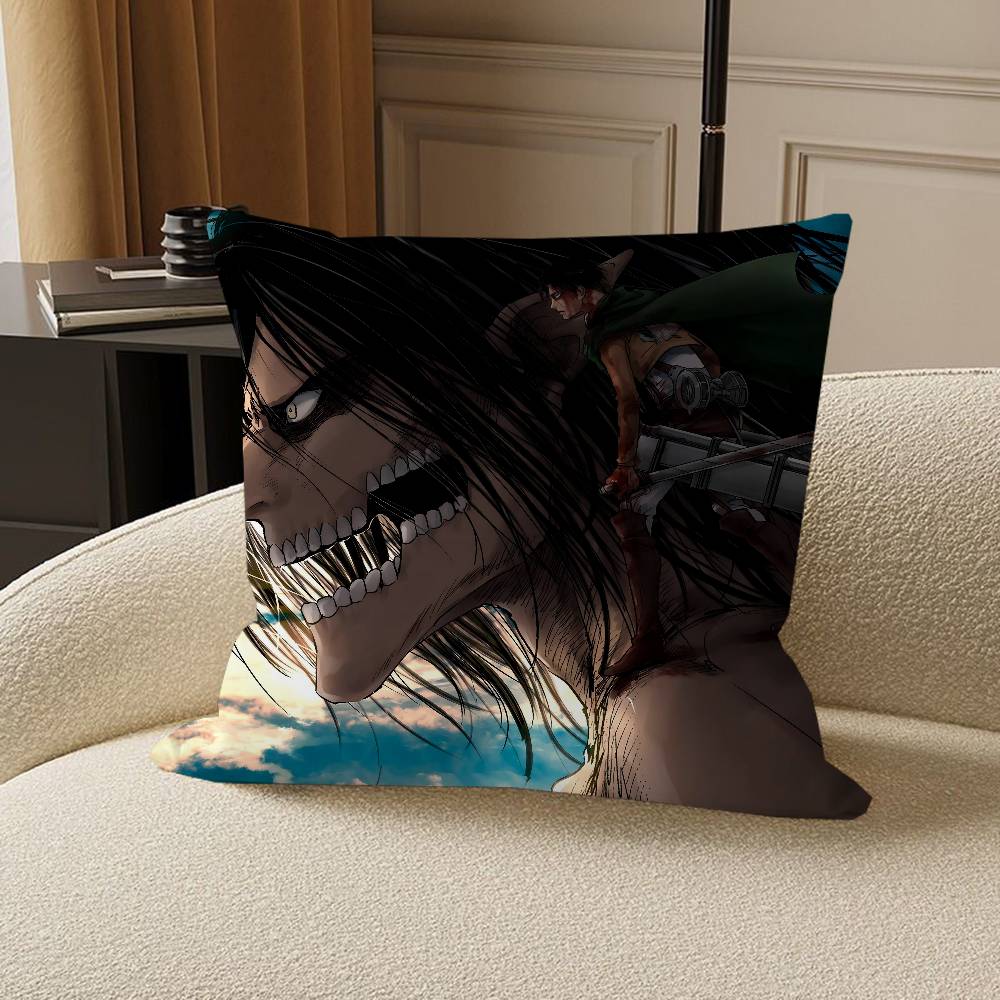 Anime A-attack On Titan Stitch Lucky Dragon Pillow Cover Sofa Cushion Cover Home Room Decoration Children Gift