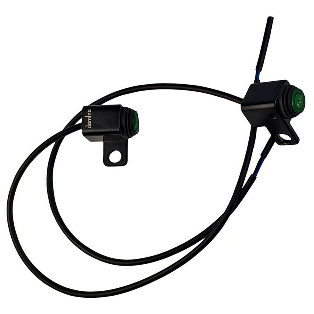 Motorcycle Electrical Headlight Switches With 3 Stage Adjustment And Bright Green Button For Enhanced Visibility