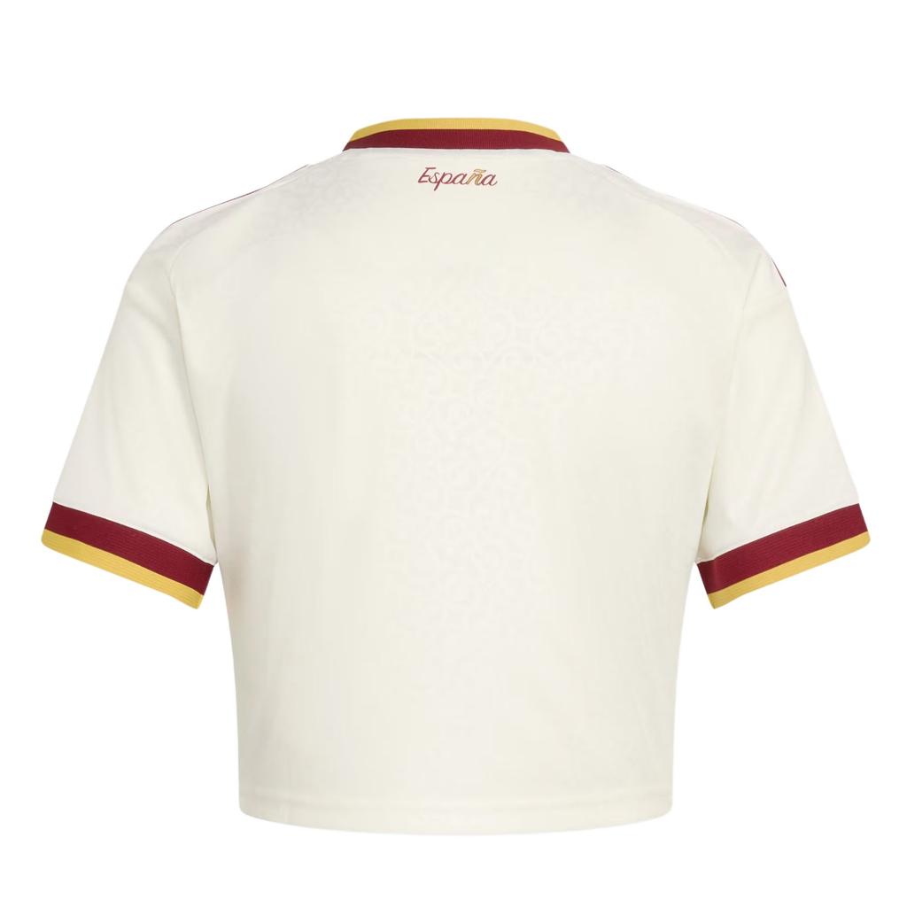 adidas Originals Climacool Spain 26 Away Short Sleeve Crew Neck Moisture Wicking Striped Soccer Jersey Women Jersey KE8078