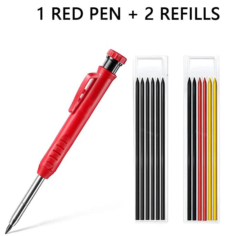 

Твердый набор карандашей для плотника, деревообрабатывающие инструменты, механический карандаш, 5 цветов, запасные части, строительные инструменты, плотницкие работы, разметка, разметка