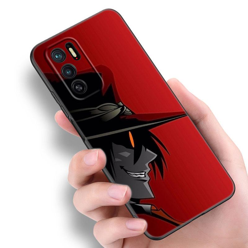 Anime Hellsing Black Silicone Phone Case For Xiaomi Redmi Note 10 11 11S 12 13 4G 8 9 11T Pro 5G Plus 8T 9S 10S 12S