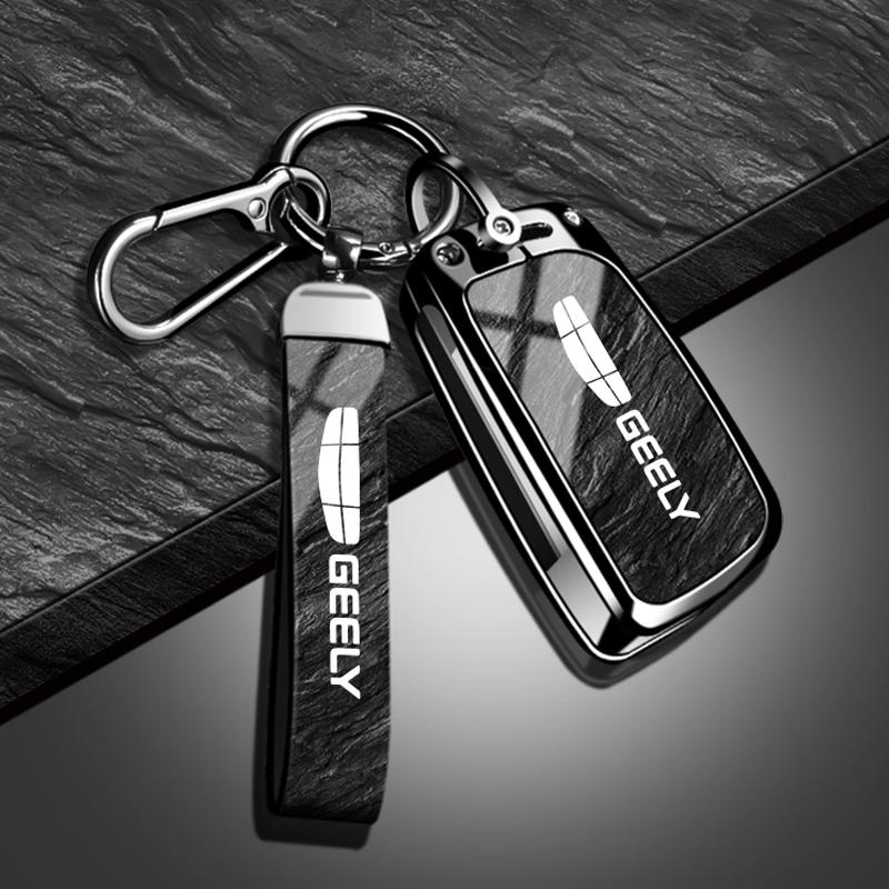 Zinc Alloy Auto Key Fob Cover Case Fit For Geely Emgrand Ec7 Ec8 Gc6 Ec715 Ec718 Emgrand7 Eu7 Ec7-Rv Ec718-Rv Auto Accessories