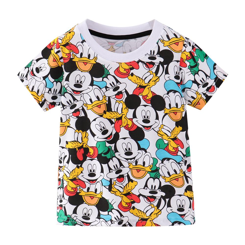 New Summer Kids Cotton T-shirts: Short-Sleeved for European & American Boys 6/130 как