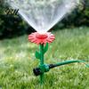 High-quality Plastic Sprinkler Sunflower Lawn Garden Hose with Spike Base Adjustable Nozzle Fun Pet Water Toy for Large Area Coverage Irrigation Patio