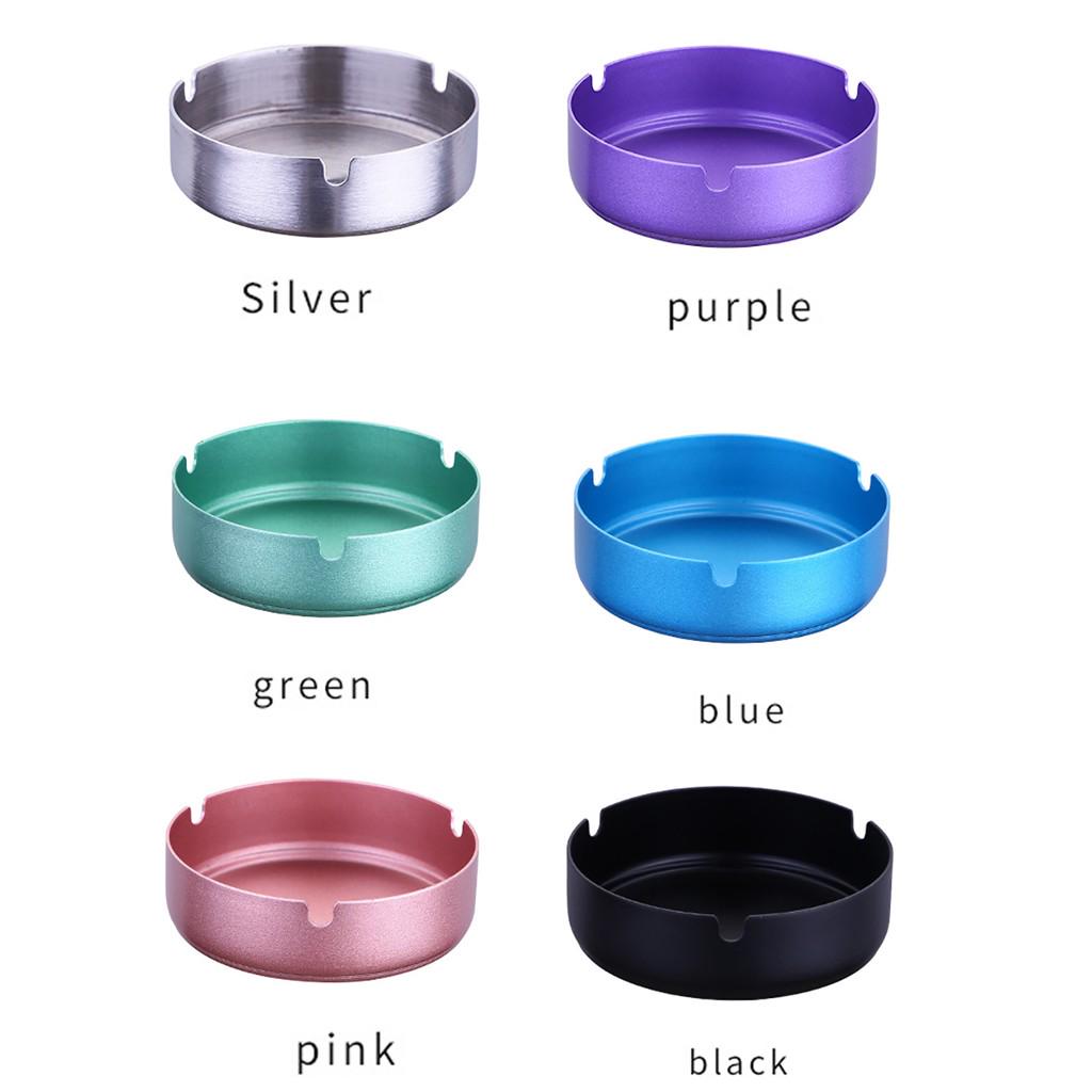 Stainless Steel High Temperature Resistant Drop Resistant Round Design Ashtray