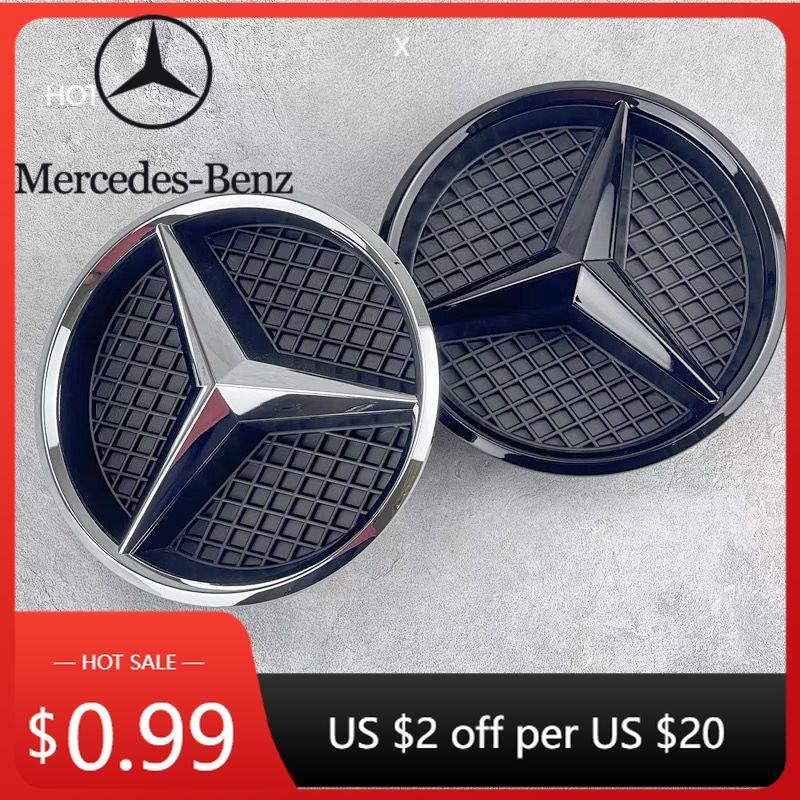 

Hot Car Sticker Grill Badge Grid style Front Emblem for Mercedes benz W205 W212 W213 W204 ML W166 CLA C117 A W176 W177 C W204 E A-W176 2013-2018 серебряный