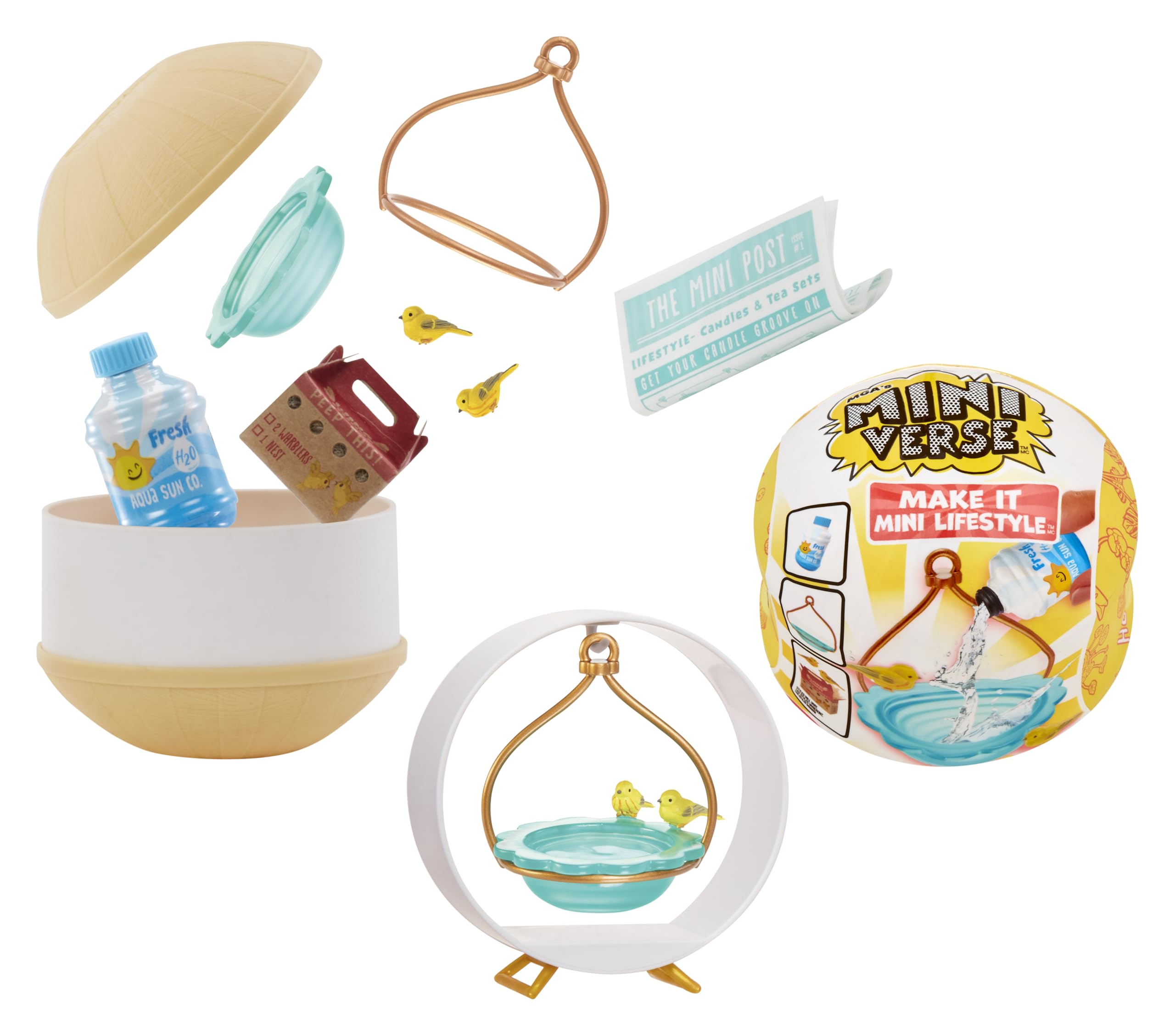 

MGA s Miniverse Make It Mini Lifestyle Home Series 1 Collectible, Mystery Blind Package, DIY Craft, Resin Play, Replica Items, Mini Plants,