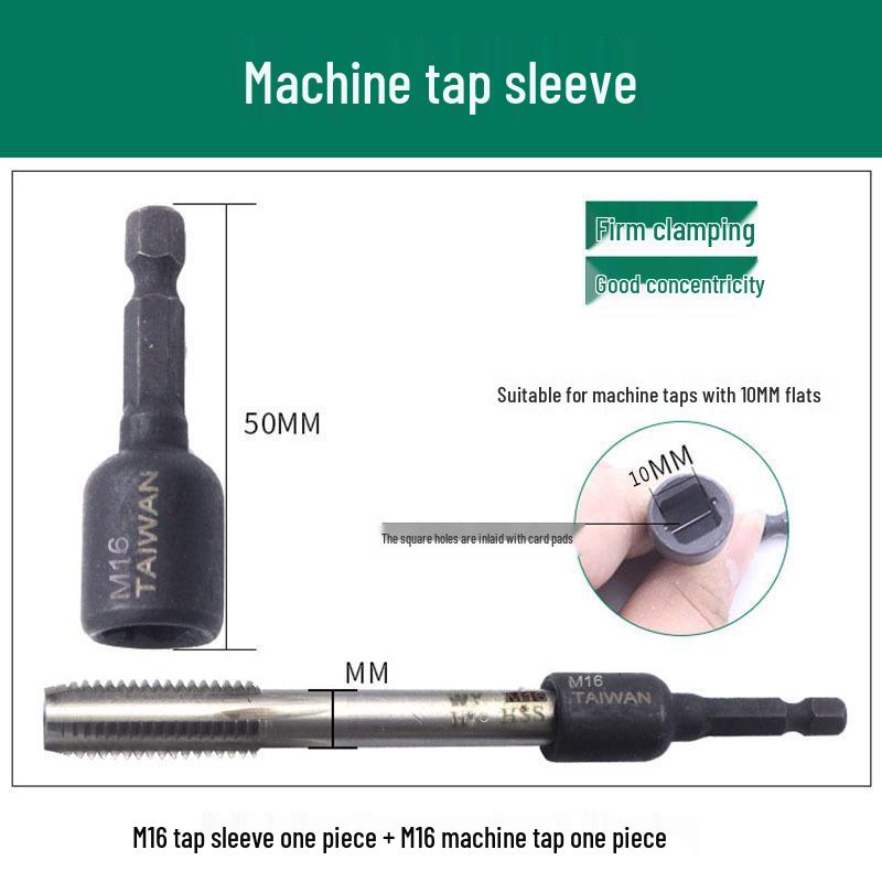 Hex Shank Tapping Chuck Conversion Head with Tap Extension Rod