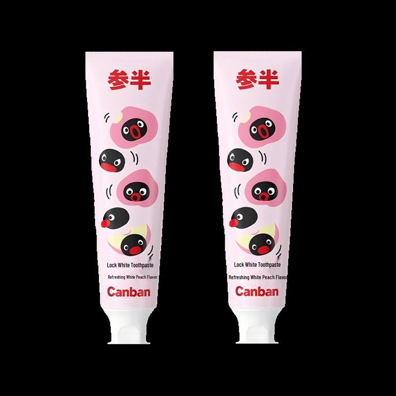 Censen Pingu Co-branded Whitening Toothpaste - Refreshing Peach