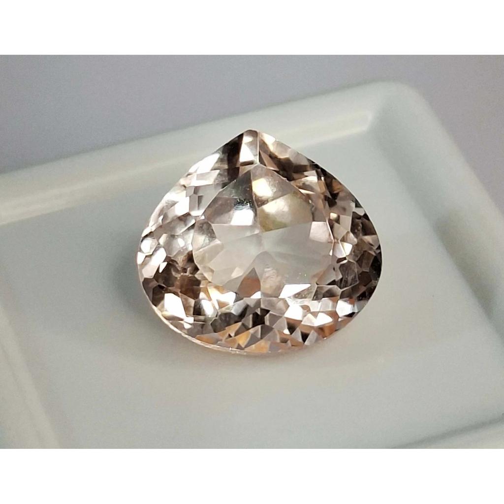 Certified Natural Peach Morganite Pear Cut 6-8 Ct Fabulous Loose Gemstone