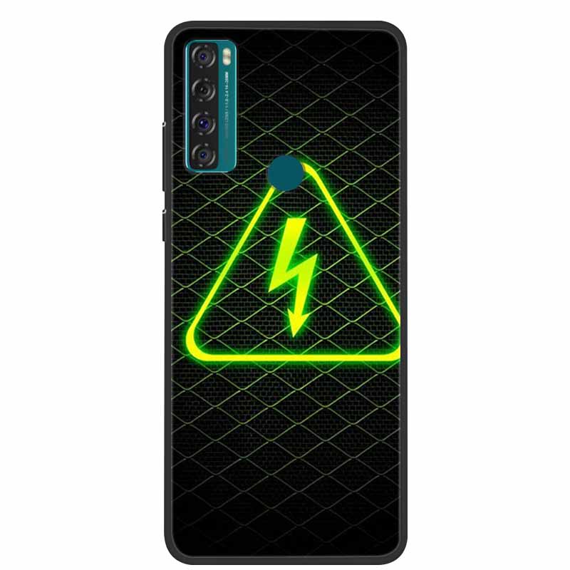 Para TCL 20 SE Funda 205 de silicona suave Funda de dibujos animados para TCL 20B 6159K Funda trasera para TCL 20 R 5G 20SE Fundas de moda TPU Funda