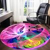 1pc Colorful Sphere Chair Carpet for Office, Soft, Non Slip Polyester Mat, Office, Entryway, Living Room, Bedroom