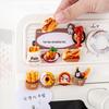 Cute Cartoon Food Refrigerator Magnet - Realistic Resin Decoration for DIY Magnetic Display