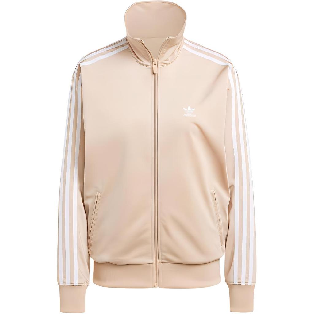 adidas Originály Adicolor Classics Volná Sportovní Mikina na Zip s Pruhy Vintage Bunda se Stojáčkem Dlouhý Rukáv Dámská Bunda IZ2758