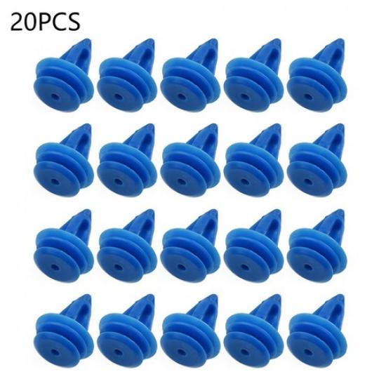 20x Exterior Wheel Arch Moulding Trim Clips Fender Blue Trim Clips Accessories
