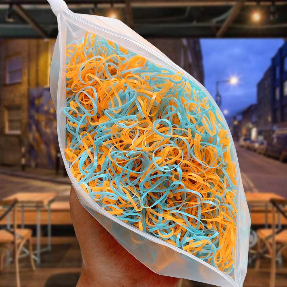 4000 Stück Einweg-Elastik-Haargummis Niedliche Mädchen Haargummi für Pferdeschwanzhalter Haarflechtwerkzeuge Zubehör Kopfschmuck