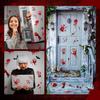 Frienda 11 Sheets Halloween Blood Car Decal Halloween Car Accessories Self-Adhesive Bloody Stickers Decor For Headlights Windows Headlamps