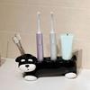 Cat Dog Shape Electric Toothbrush Stand Cartoon Toothpaste Toothbrush Base  Washstand Vanity