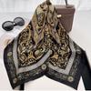 Luxury  Neckerchief Silk Feeling Scarf For Women Design Hair Bands Satin Square Headscarf Ribbon Lady Wrist Hand Wrap Shawl