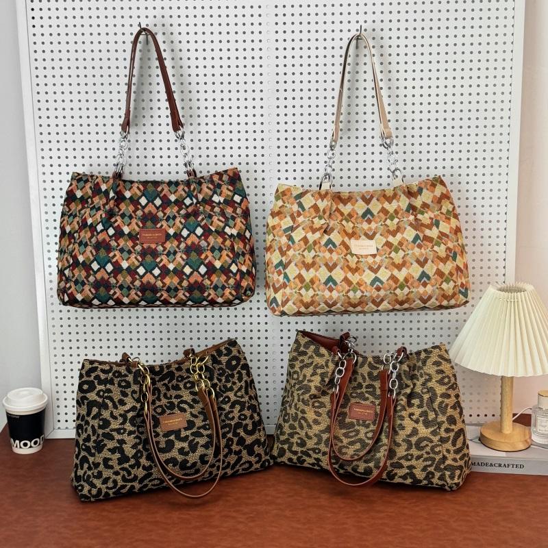 Leopard Print Shoulder Bag Women's Leopard Print Tote Bag