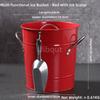 Internet Celebrity Retro Beer Beverage Ice Bucket High Aesthetic Home Handheld Tin Ice Bucket Camping Bar KTV Tonneau En Bois