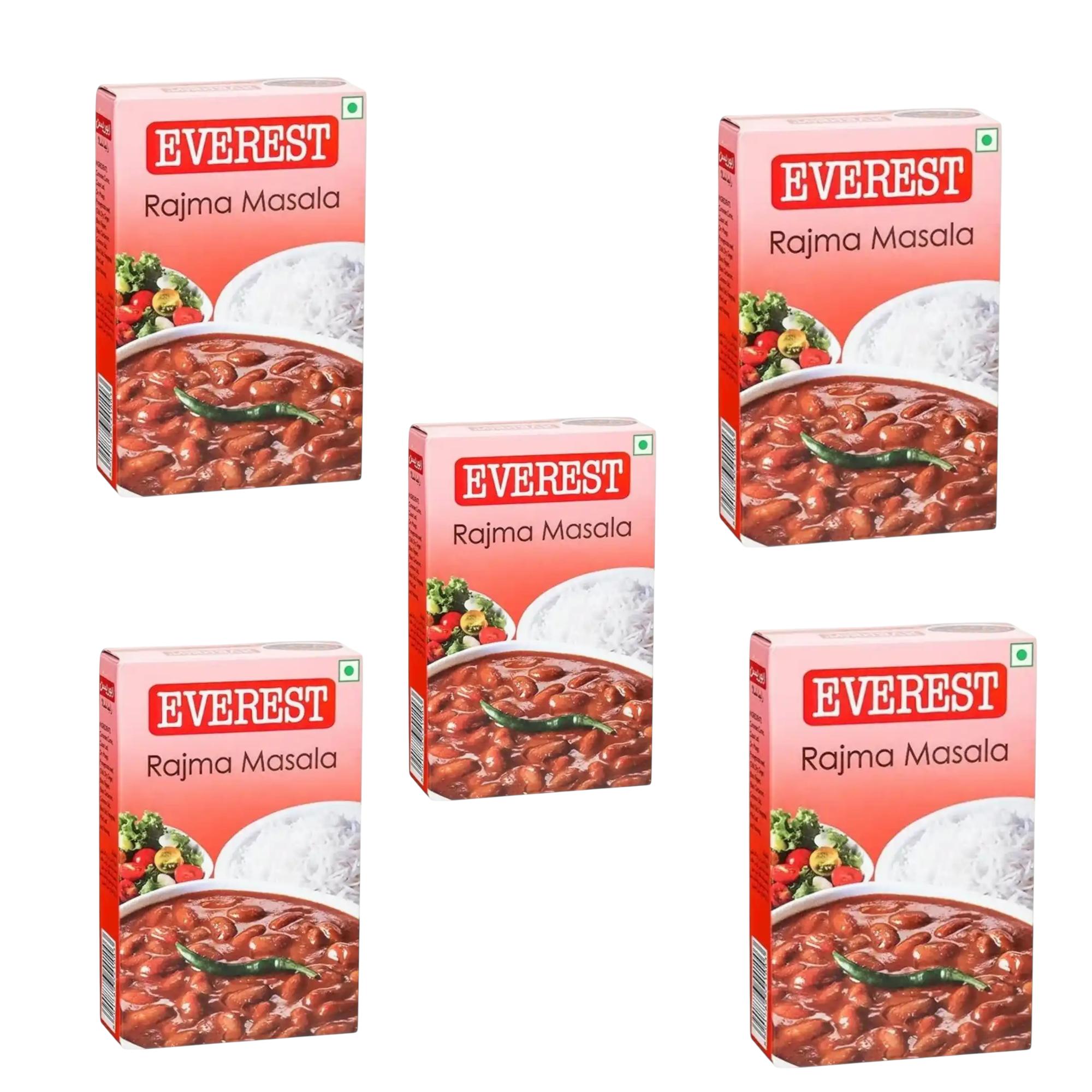 

Danvin Everest Смесь специй Раджма Масала 100 г X Упаковка из 5 штук Для насыщенного ароматного индийского карри из фасоли кидни