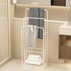 Movable Floor Bathtub Storage Rack