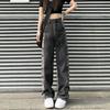 Bear Printed Cargo Jeans Y2K Streetwear s vysokým pásom 90S Baggy Jeans Ženy Nohavice Rovné džínsy