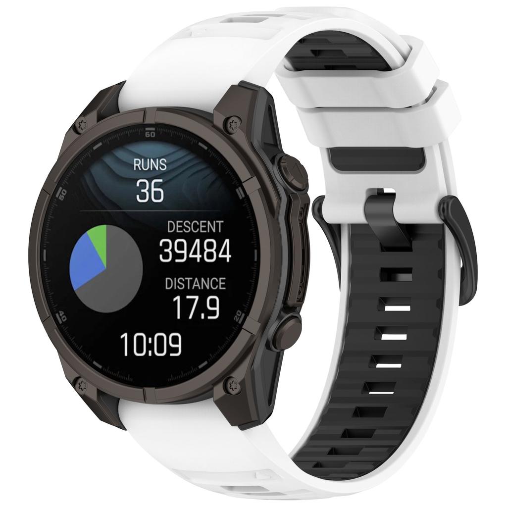 For Garmin Fenix 8 43mm/Forerunner 570 42mm/Fenix 7S Watch Band 20mm Quick Release Silicone Wrist Strap