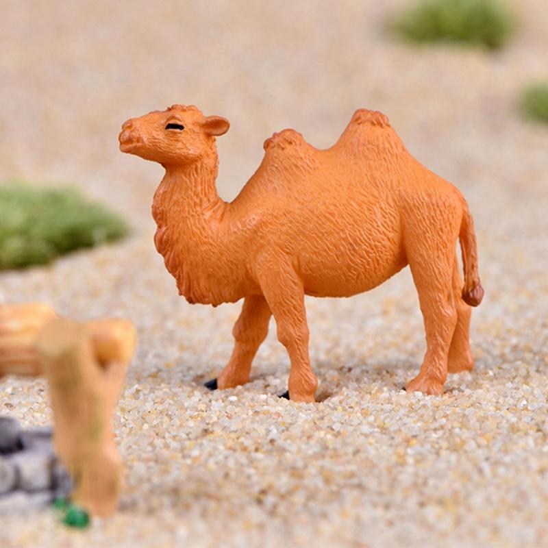 Camels Desert Ornament Model Figurine Glass Decorations Mini Craft Garden Fairys Decorations DIY Access