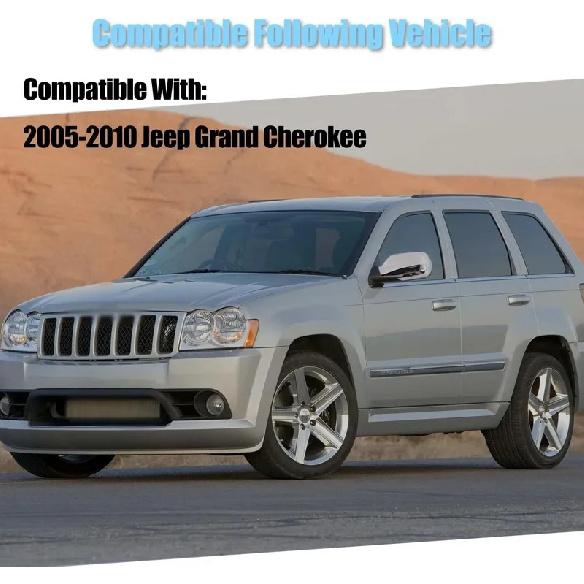Per Jeep Grand Cherokee 2005 2006 2007 2008 2009 2010 Copertura Specchietto Retrovisore Laterale Auto Sovrapposizione Ala Tappo Guscio Esterno Porta Rivestimento
