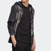 Adidas Originals Camo Full-Zip Hooded Jacket Men Outerwear Black ED7073
