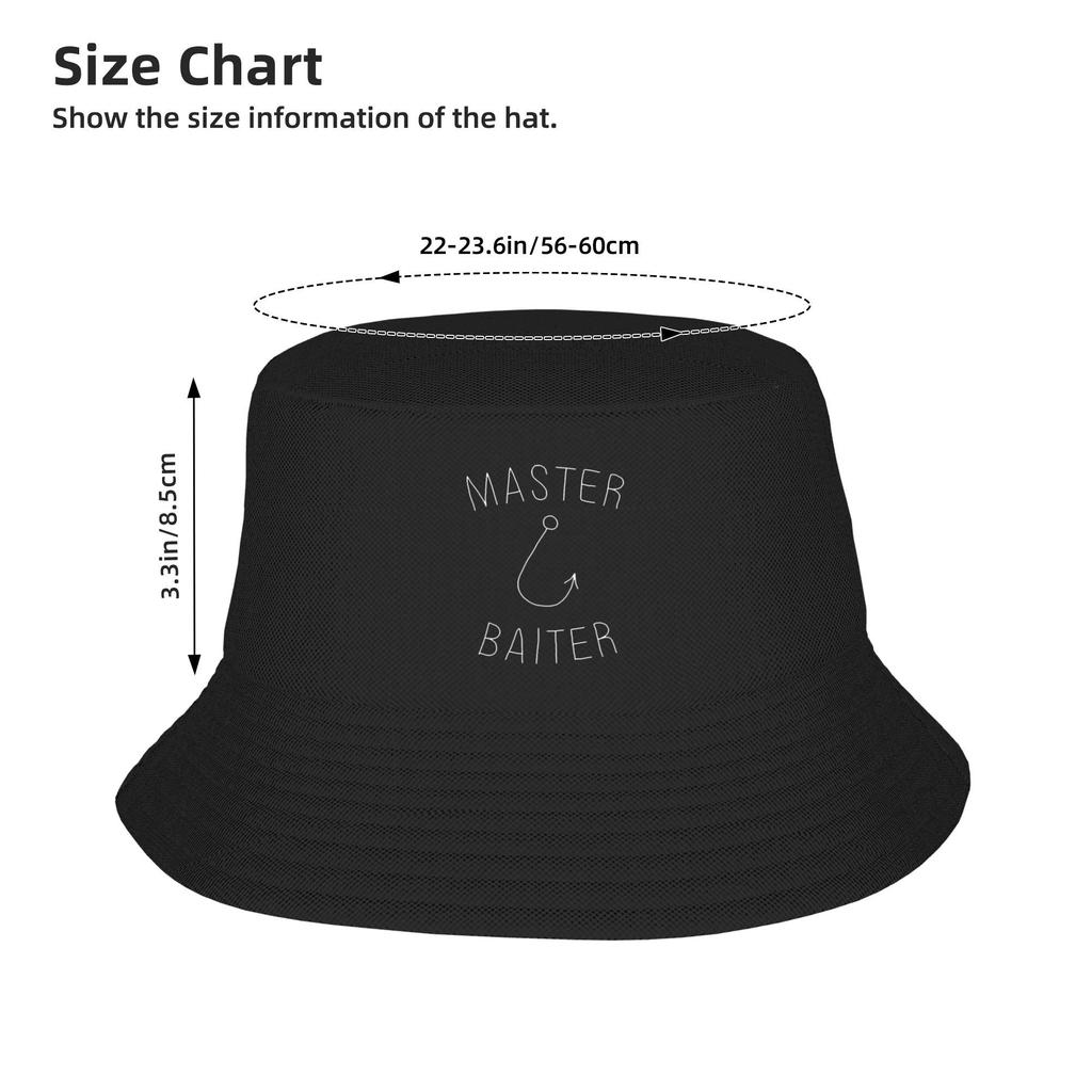 Master Baiter Bucket Hat Panama Bob Hats Outdoor Fashion Reversible For Summer Beach Fishing Unisex Fisherman Caps