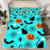 Halloween-Themed Pattern Mattress Four-Piece Bedding Set Bedroom Dormitory Bedding Decoration