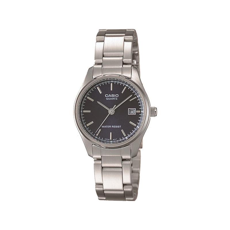 CASIO Standard Collection 30m Water Resistant Quartz Movement Stainless Steel Strap Watch Unisex LTP-1175A-2AJF Blue Dial