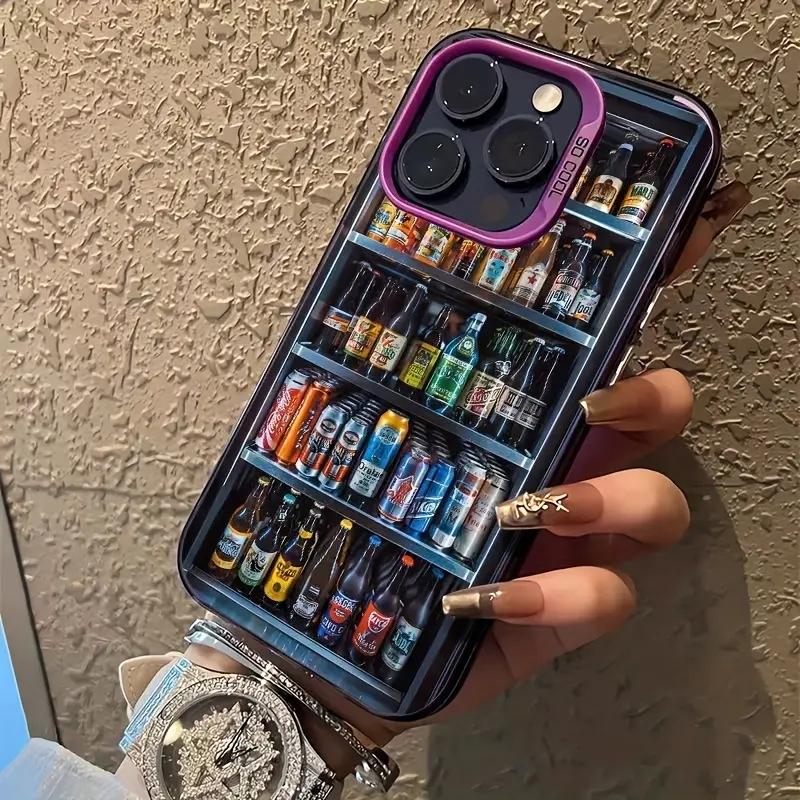 The Ice Chest With Drink Pattern Phone Case For iPhone 16 15 14 13 12 11 17 Air Pro Max 16 Plus 7 8 Plus X XR XS Max Back Cover