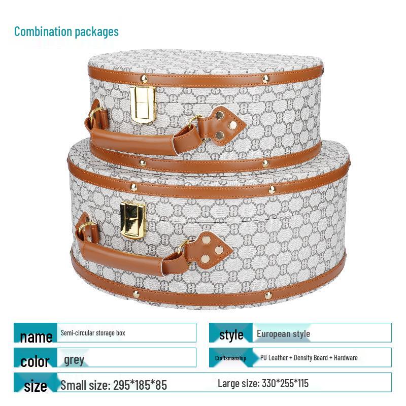 Nordic Semi-Circular Handbag Storage and Display Box Ornament 295x235x120 mm