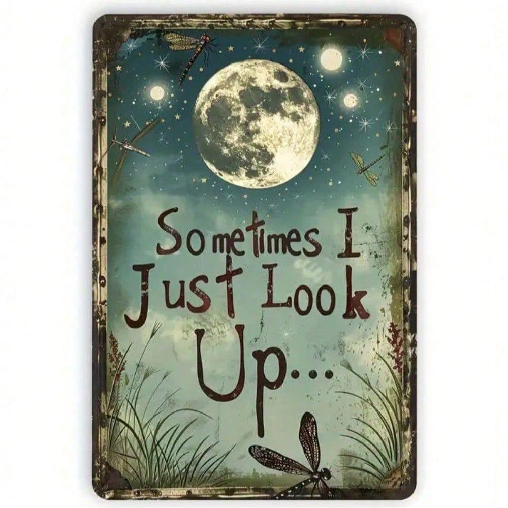 Metal Tin Sign Floral Painting 20x30cm Wall Art Decor