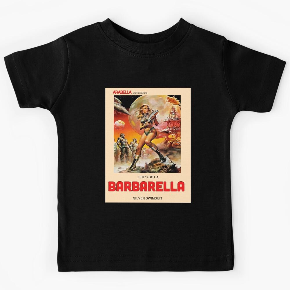 More Then Awesome She s Got A Barbarella Silver Swim Suit Arabella Graphic For Fan Kids T-Shirt 130