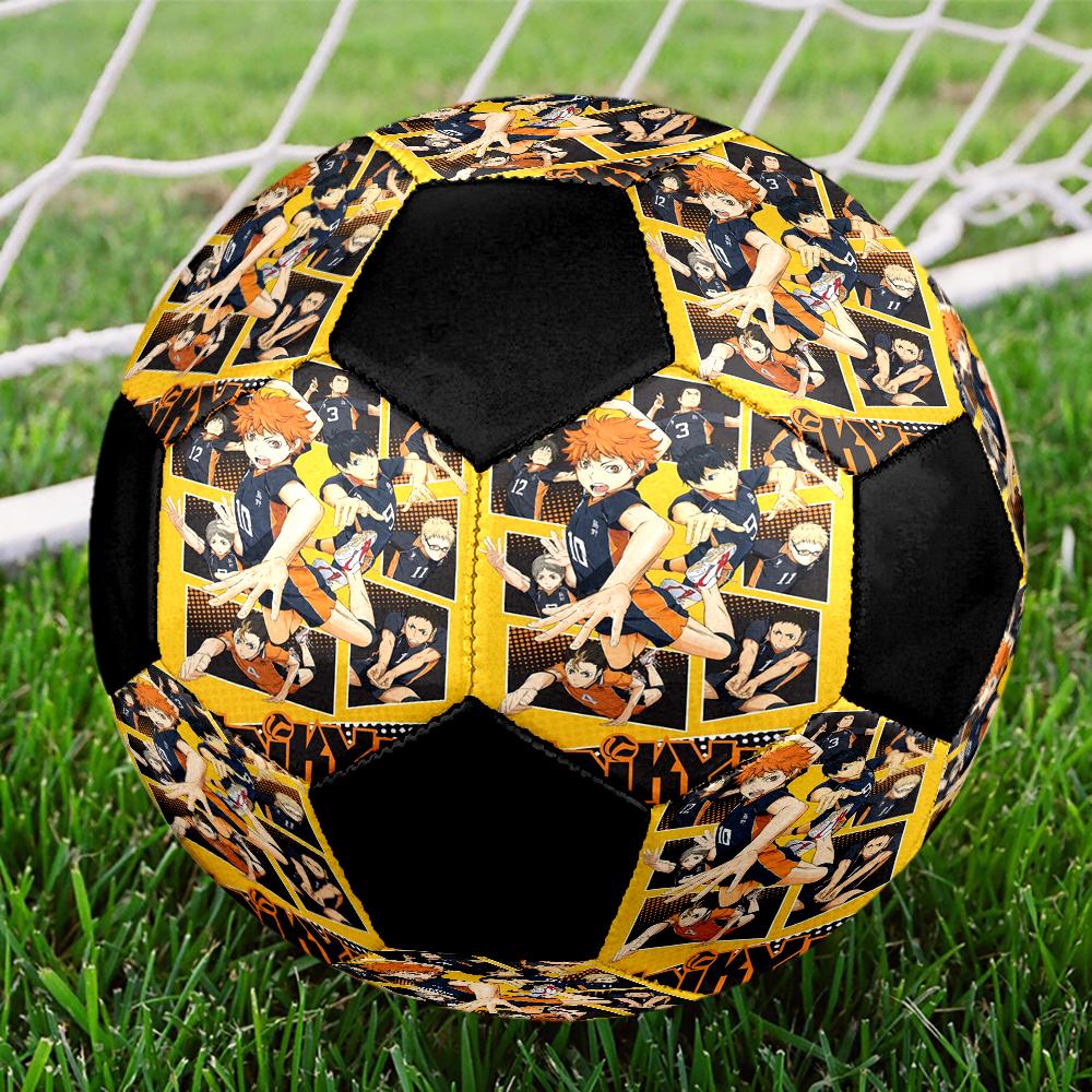 Soccer Ball Colorful Machine Stitched PVC Size 5 Team Training Competition Ready Durable High-Bounce Cool Sports Gift