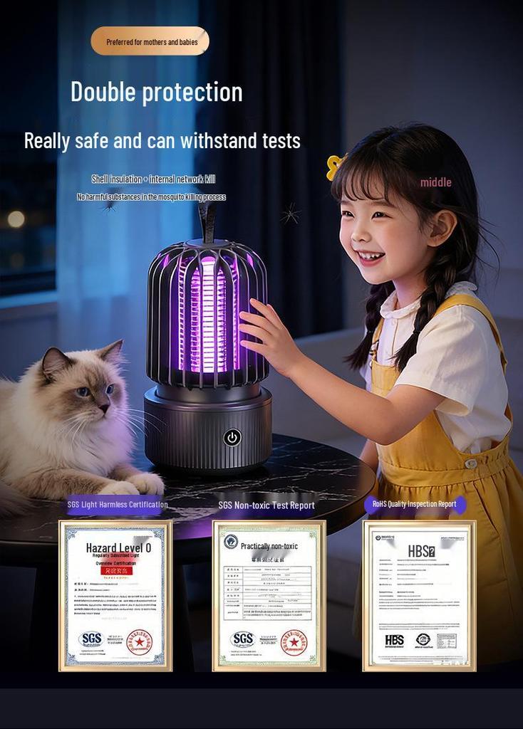 2026 Dual-Purpose UV Mosquito Killer Lamp for Indoor/Outdoor Use