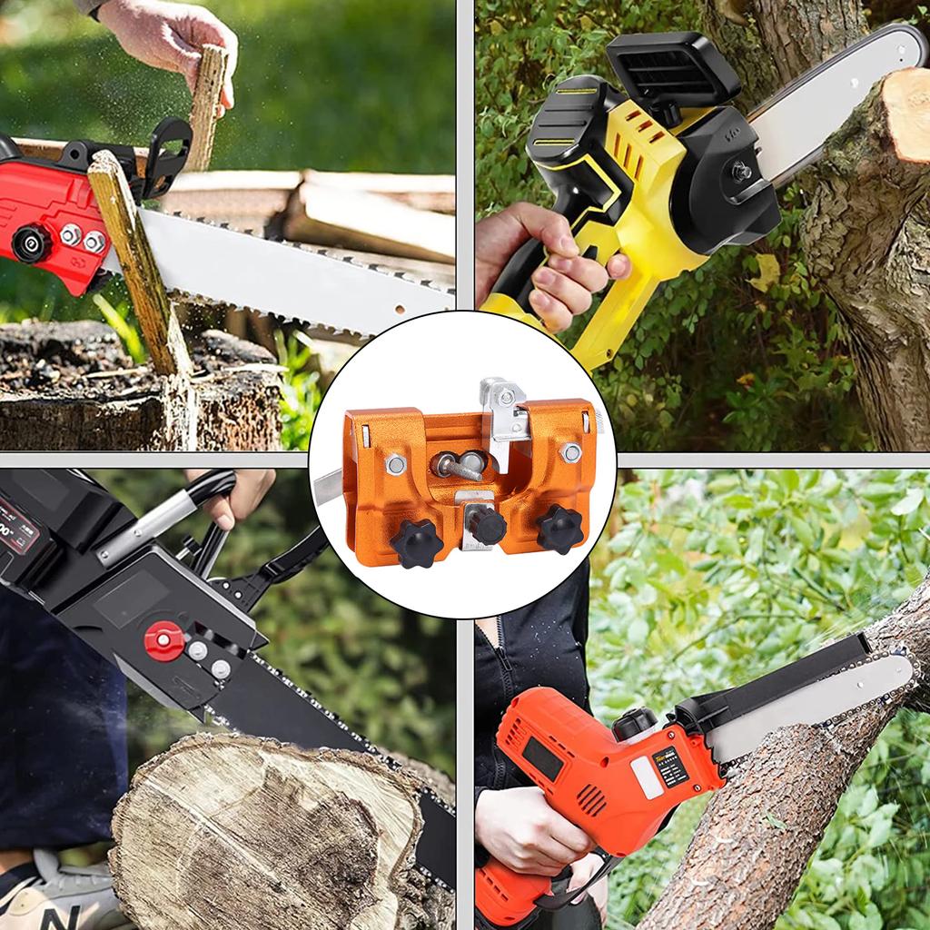 Kettensägenschärfer, Tragbarer Kettensägenschärfer Holzbearbeitung Schleifsteine Elektrisches Kettensägenschleifwerkzeug Dropshipping