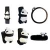 Panda Car Handbrake Handle Cover Soft Plush Car Accessories  Valentine's Day Gifts