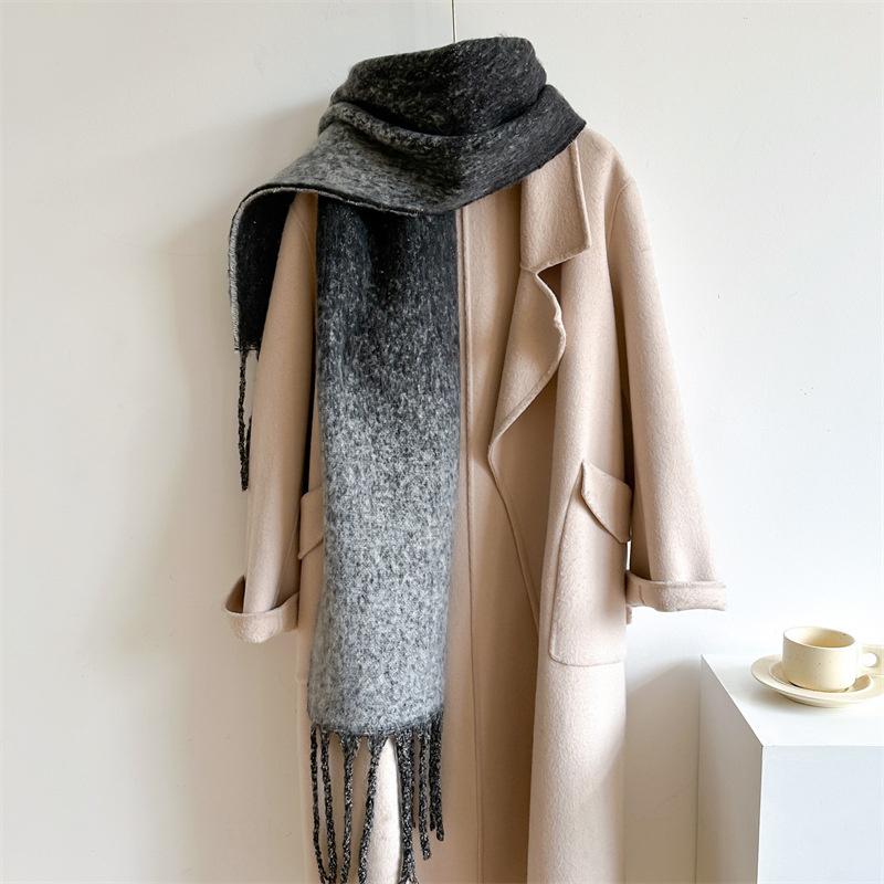New  Cashmere Scarf Shawl Thicked  Warm Blanket Long Tassels Soft Shawls Neck Wraps Pashmina Scarves Ladies' Luxury Scarf