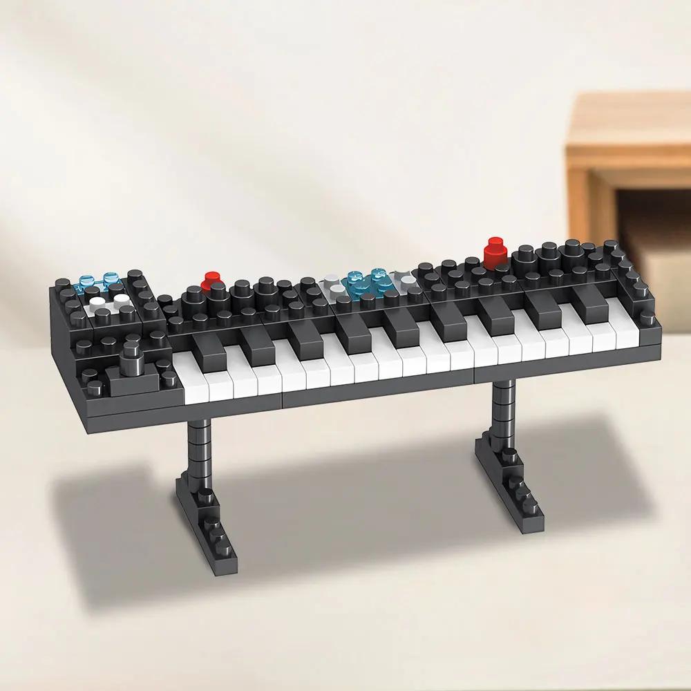 Mini Musikinstrument Bausteine Klavier oder Gitarre oder Keyboard oder Bass oder Schlagzeug DIY Lernspielzeug für Jungen & Mädchen!