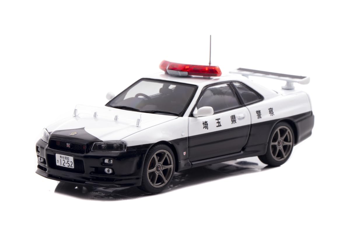 

Hiko Seven Nissan Skyline 2020 Полиция префектуры Сайтама Подразделение дорожной полиции Автомобиль Готовая модель H7432011 (RAI S) 1/43 GT-R (БНР34) (953)