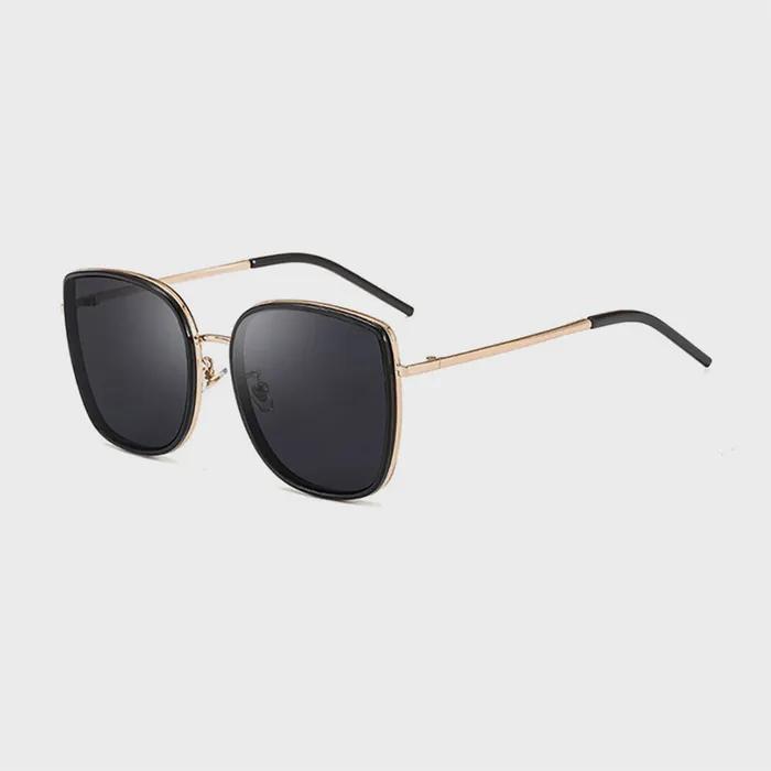 Neo Retro 3812SS Oversized Sunglasses BLACK
