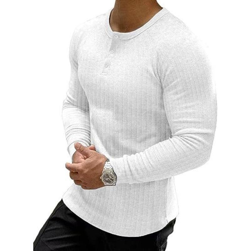 

Sports Slim Fit Muscle Men s Short Sleeve T-Shirt, Fitness Elastic Threaded Skinny Solid Color Henry S белый