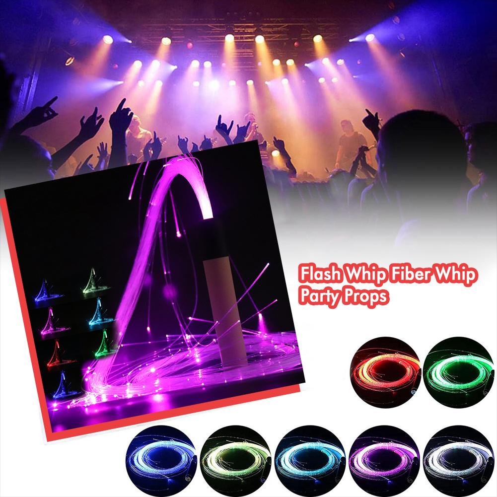 LED Fiber Whip, 360 ° Rotating Super Bright Carnival Toys, Evening Party Atmosphere Props