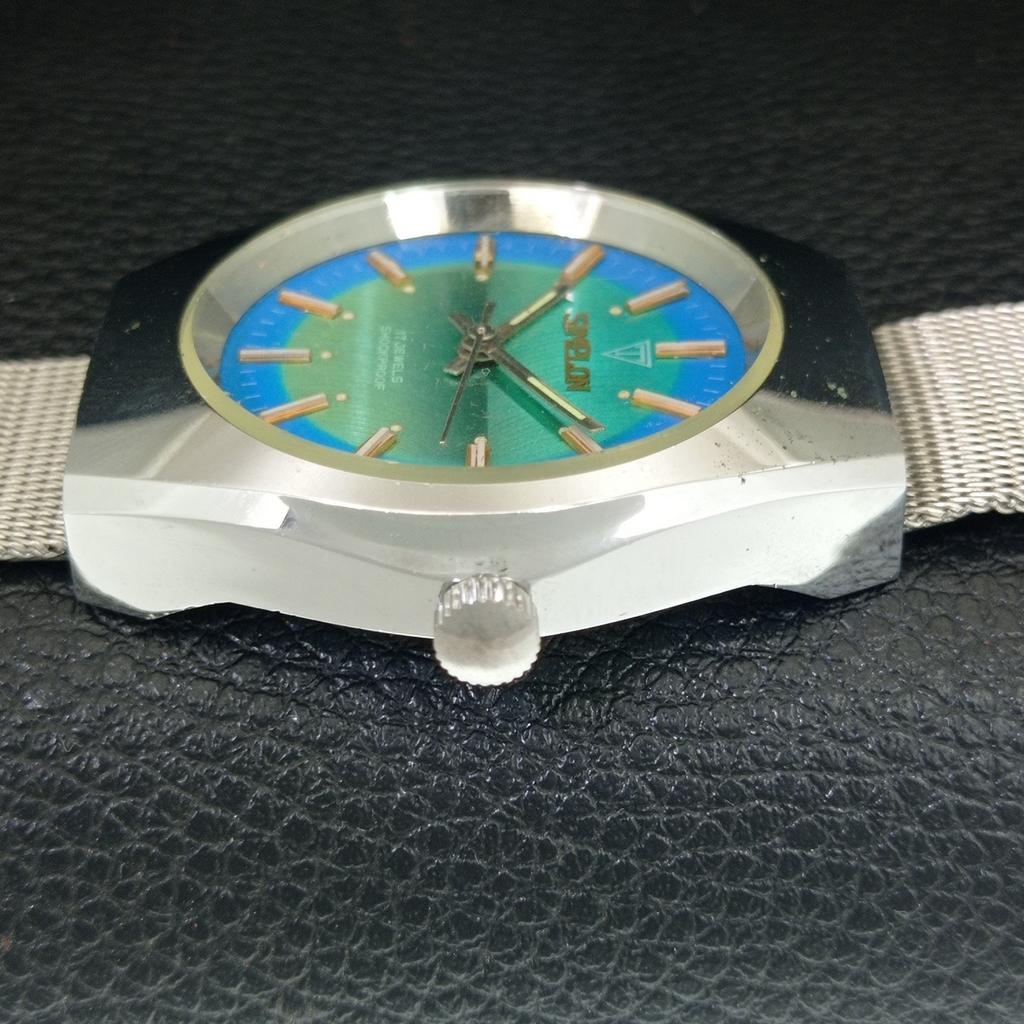 ŠVÝCARSKÉ VINTAGE SIMPLON RUČNÍ NATAHOVACÍ PÁNSKÉ ZRENADOVANÉ HODINKY S MODRÝM CIFERNÍKEM a704623-1